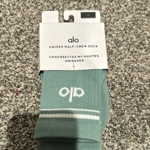 ALO Yoga Unisex Half-Crew Sock - Green